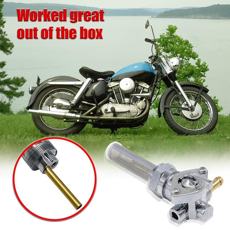 22mm Right Spigot Gas Tank Fuel Valve Petcock Switch Compatible