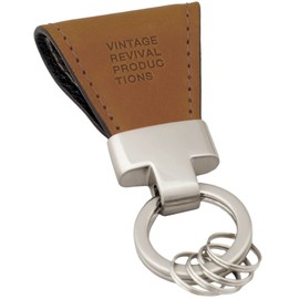 Vintage Revival Productions key clip italian oil leather leather magnetic key holder key case made in Japan, Braun