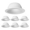 PROCURU [6-Pack] 6" Metal Recessed Can Light Trim Cover, Step