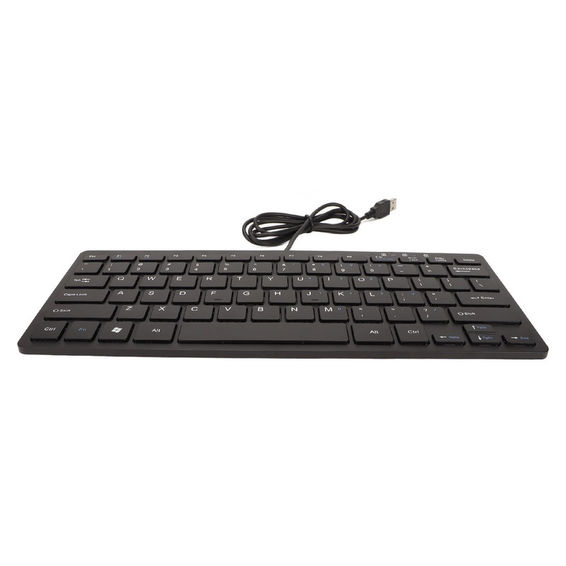 USB Wired Keyboard 78 Keys Ultra Thin Mini Portable Anti