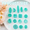 TAINSKY Bread Shape Clay Cutters, 16 Shapes Polymer Clay Cutters