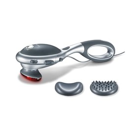 Beurer MG70 Aparato de Masaje con Infrarrojos, Masaje Percutivo Relajante con Mango Desmontable, Intensidad Regulable y Cabezales Intercambiables...  