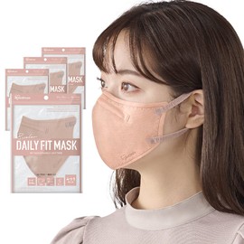 [アイリスオーヤマ] 【20枚セット】 マスク 不織布 バイカラー ツートンカラーマスク DAILY FIT MASK 立体 ふつうサイズ 5枚入 RK-F5SUA ピンクベージュ×アッシュピンク