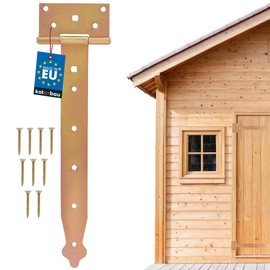 KOTARBAU Cross Hinges, 100-400 mm, Shutter Hinges, Gate Hinges, Door Hinges, Throw Hinges, Hardware, Garden Gate Hinges, Garden Gate Latch, Galvanised, Gold