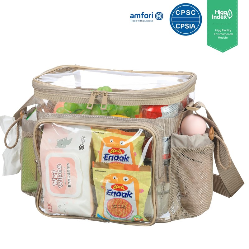 BORMELUN Clear lunch bag for work correctional officer Plastic Concerts