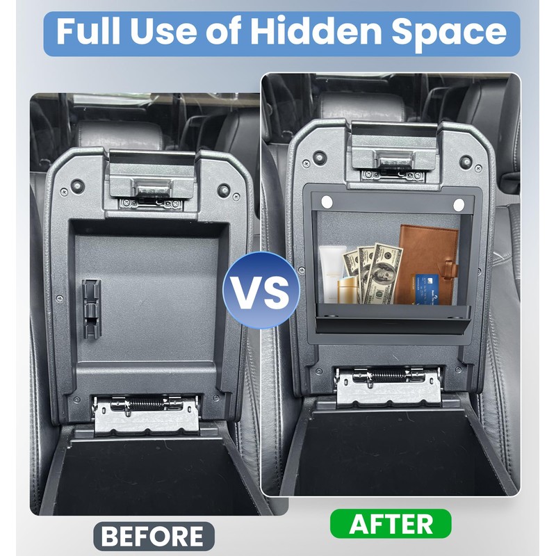 Sinvanho Center Console Organizer Compatible with 2024 2025 Toyota Tacoma