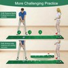 Chriiena Golf Putting Game Mat, Indoor Putting Green Set for