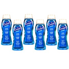 Coast 2 in 1 Hair & Body Wash Classic Scent 18 Oz. - (Pack of 6)