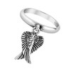 Mythical Heart Shape Angel Wing .925 Silver Dangle Ring (9)