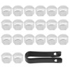 20 Piezas Cubiertas de Cubo de Rueda de Neumático de