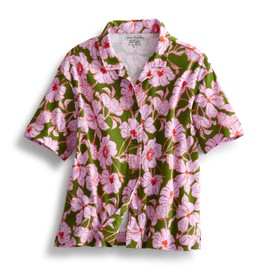 Vera Bradley Cotton Button-Down Pajama Set, Scattered Anemones Purple, M