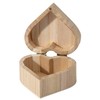 36 Piece Small Wooden Box Unfinished Wooden Treasure Box with