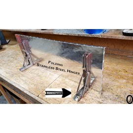 J & O Carts Parts Aluminum Diamond Plate Folding Shelf Fits Pit Boss 1000 Austin XL Pellet Grill