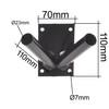 Aqbau Flag Holder 2 Compartments Flag Pole Holder Flag Wall