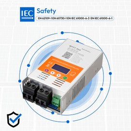 Upgraded V124 80A MPPT Solar Charge Controller, 12V/24V/48V Auto,Max 160V PV Input, LCD Display, Compatible with Lithium, LiFePO4, AGM, Gel, Lead-Acid Batteries