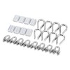 24 Pcs M10 Cable Clamp Thimble Ferrule Set 3/8" Wire