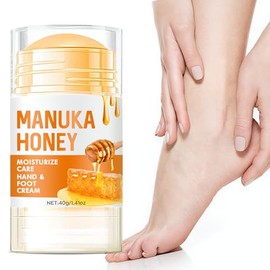 Honey Foot Cream, Hand & Foot Moisturiser for Cracked Heels and Dry Skin, Intensive Moisturising Heel Balm Hard Skin Remover, Natural Foot Care and Hands Cream for Women & Men, 40g