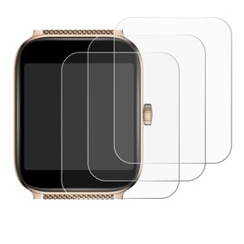 Savvies Pack of 6 Screen Protectors for Ibettertec Smartwatch 1.83 Inch Screen Protector Ultra Transparent