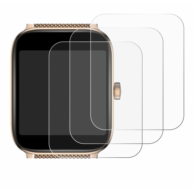 Savvies Pack of 6 Screen Protectors for Ibettertec Smartwatch 1.83