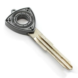Rotary13B1 Mazda RX-7 Rotor Key Blank - Fits RX7s 1993 thru 2002 USDM JDM : SATIN SILVER finish