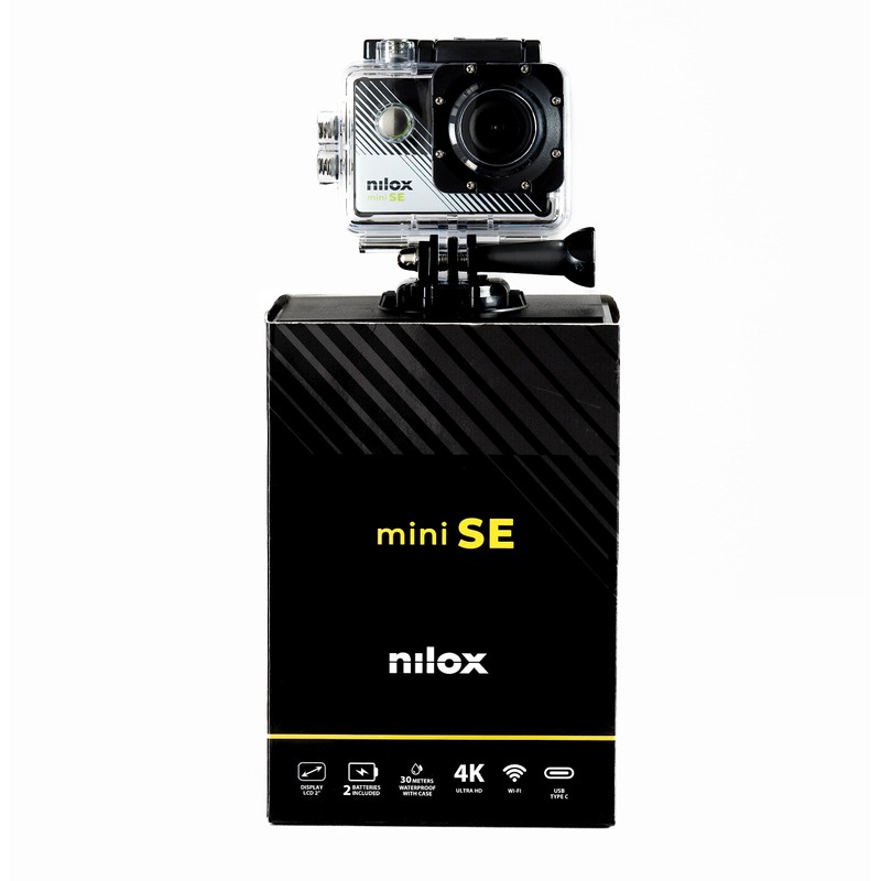 Nilox Action Cam Mini-SE, 4k WiFi Action Camera with 4K/30fps