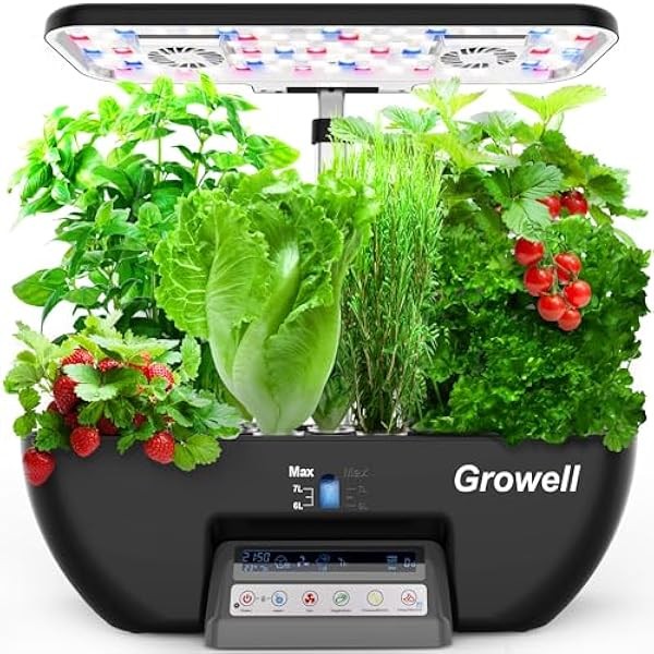 Hydroponics Growing System Kit, 17 Pods Herb Garden with 102