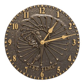 Whitehall Golfer Clock Finish: French Bronze