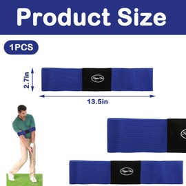 Golf Swing Training Aids, Golf Swing Trainer, Arm Band Trainer Value Pack, Golf Training Aids Professional Motion Posture Correction for Men Women Kids (Golf Swing Band-Blue)