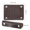 PATIKIL Luggage Handle Packaging 2 Pack Irregular Pattern PU Handbag