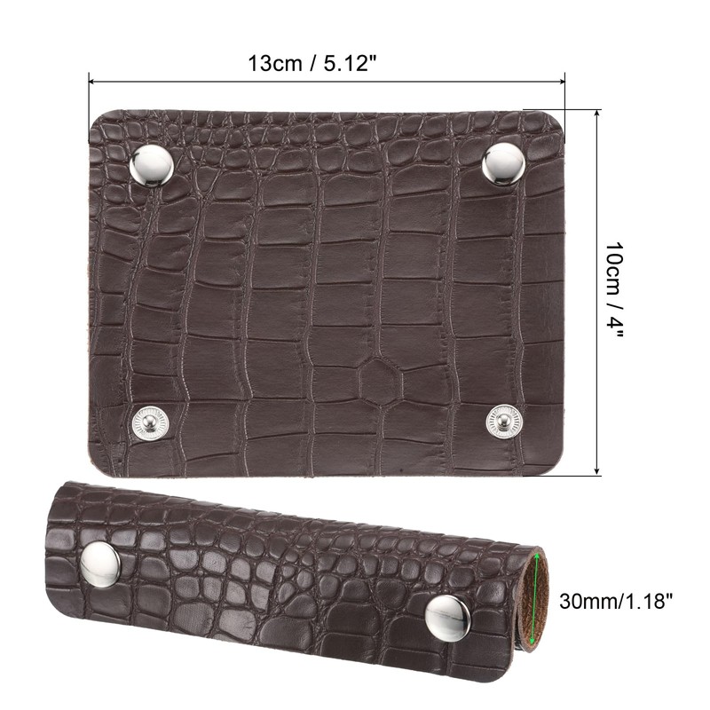 PATIKIL Luggage Handle Packaging 2 Pack Irregular Pattern PU Handbag