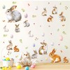 Easter Wall Decals Easter Bunny Window Decals Removable Rabbit Wall