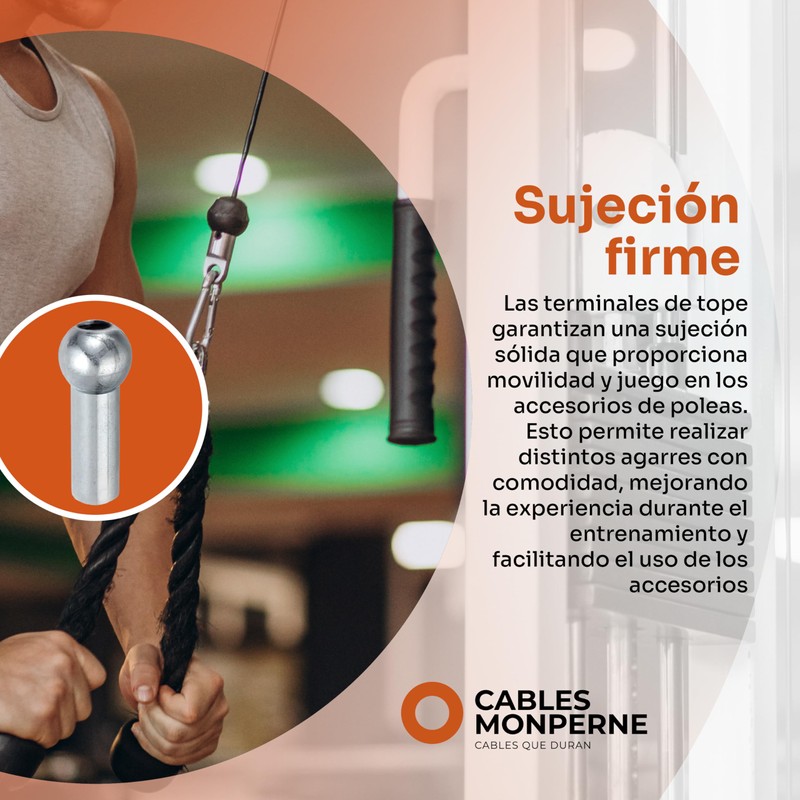 Cables Monperne | Terminal de tope para cable de 1/8”
