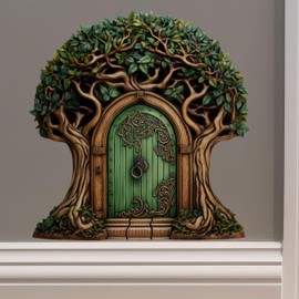 Beautiful Tree Fairy Door - Fairy Door Wall Sticker