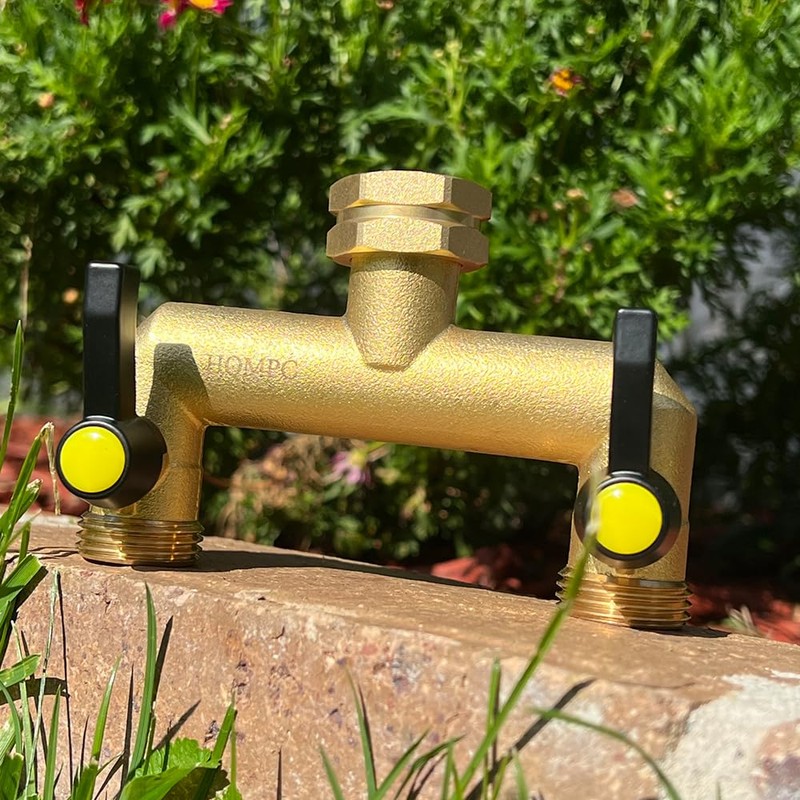 HQMPC 2 Way Hose Splitter Heavy Duty Water Splitter Outdoor