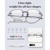 LUFF Reading Glasses Men Women-Blue Light Blocking Lightweight Computer Reader,3