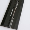 Pack of 3 Black Acrylic Hinges 200mm x 42mm Black