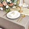 Fitable Faux Linen Tablecloths for Rectangle Tables: Water & Stain