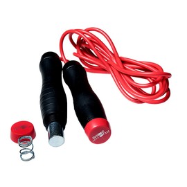 Christopeit Sport Springseil Profi mit Gewichten - verstellbares Fitness-Seil bis 276 cm - Trainingsseil für Erwachsene