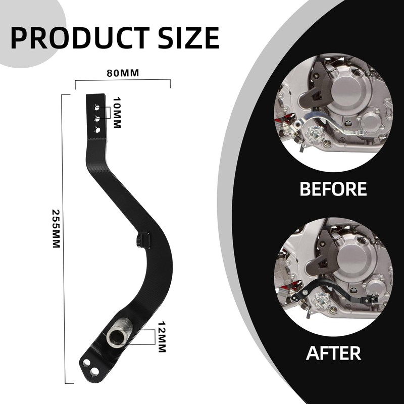 BAOUFF Rear Brake Pedal for CRF300L,Foldable Motorcycle Foot Brake Lever