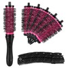 Clickinline 6pcs/set 3 Sizes Detachable Handle Hair Roller Brush with