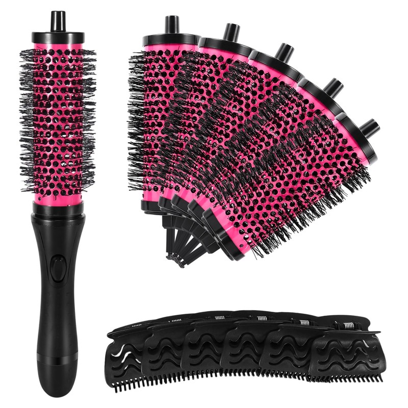 Clickinline 6pcs/set 3 Sizes Detachable Handle Hair Roller Brush with