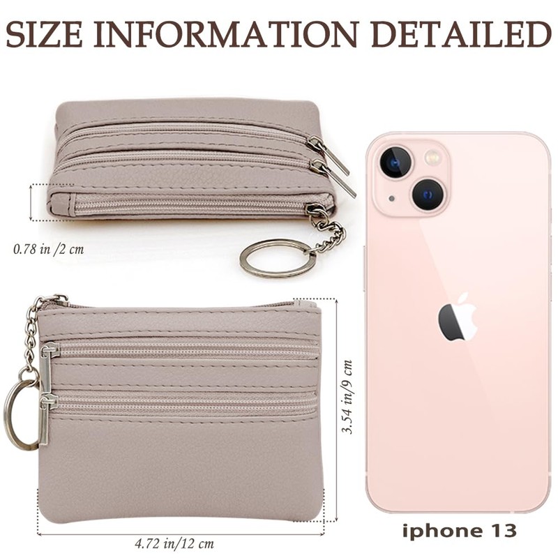 Coinpursepouch, khaki, leisure