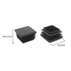 1 Inch (25 mm) Square Plastic Plugs Tubing End Caps