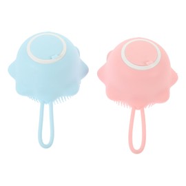 Healeved 2pcs Massage Brush Shampoo Bathing Scrubber Exfoliating Back Scrub Shower Brush for Body Scrub Bath Tools Shampoo Scalp Massager Bathing Accessories Scalp Massagers