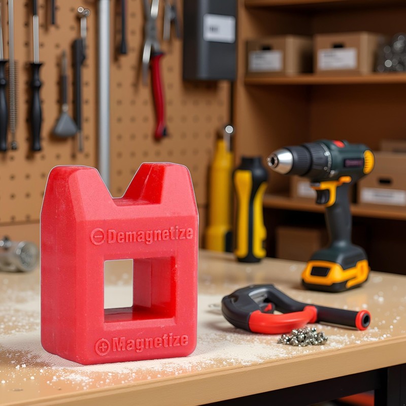Red for Bit Magnetizer Magnetiser Demagnetiser Universal Magnetizer & Demagnetizing