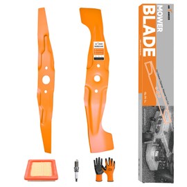 Antanker 72531-VH7-000 72511-VL0-S00 Mower Blade Kit, 21" Mulching Mower Blade Kit for Honda HRX217 HRR216, Replaces, Lawn Mower Tune Up Kit with 17211-Z8B-901 Air Filter, Spark Plug