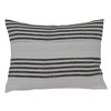French Farmhouse Linen Soft White and Black Ticking Thin Pin