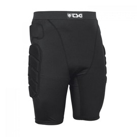 TSG - Crash Pant All Terrain a Protective Shorts Gear Guard for Snowboard, Skate, and Ski - 3D Protection for Hip and Tailbone - Fits Men and Women - Black, Small