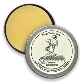 Seattle Sundries | Fragrance-Free Bar Soap - 1 (4oz) Gentle Unscented Bar Soap for Sensitive Skin in a Low Waste Travel Tin - Simple, All Natural Body Soap