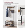 VASAGLE Coat Rack, Hall Tree with Shoe Storage Bench, Entryway